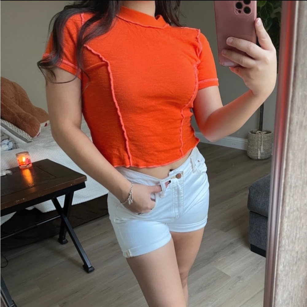 BDG W TAG! Orange fresh hem top